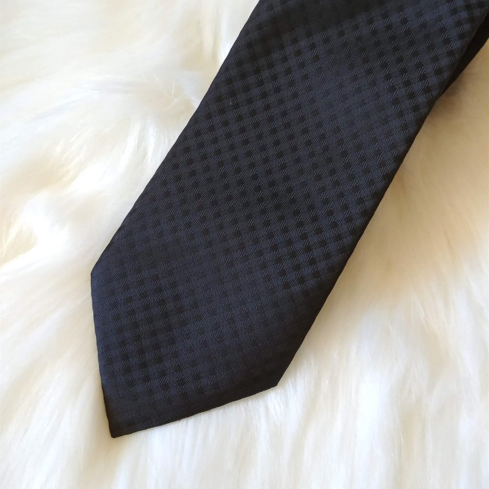 3/$15 Geoffrey Beene | Black Checkered Tie